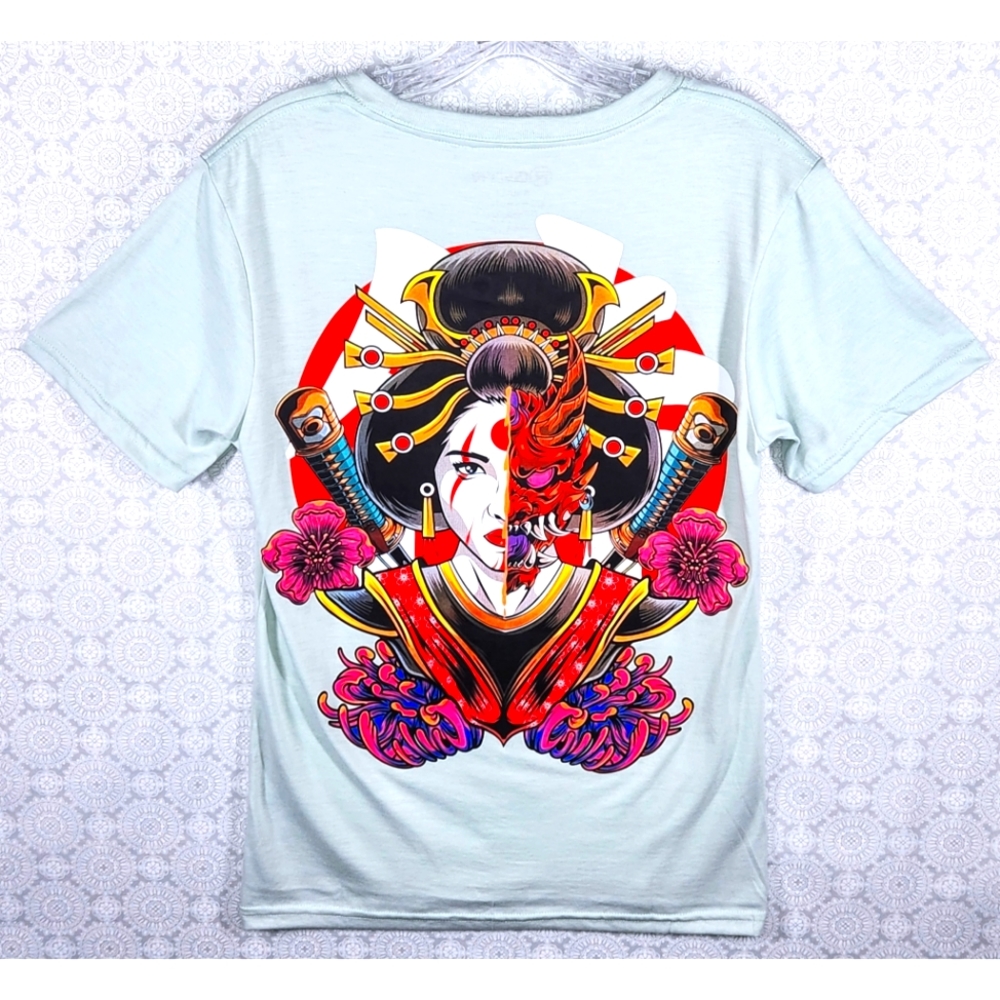 Oriental tattoo print tee-shirt by RGSTR size small